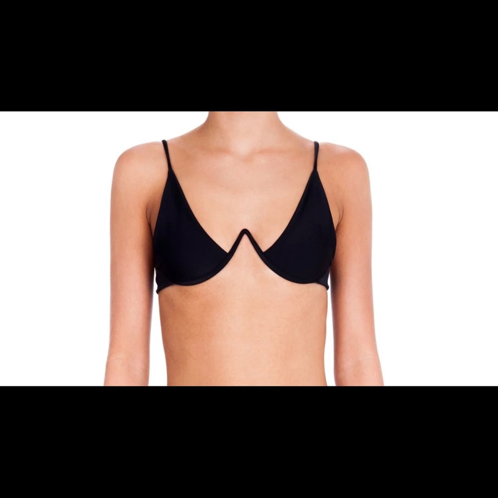 Bamba swim bikini. Top size large, bottom size medium. Black.